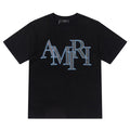 AMRI Letter Logo Print Cotton T-Shirt