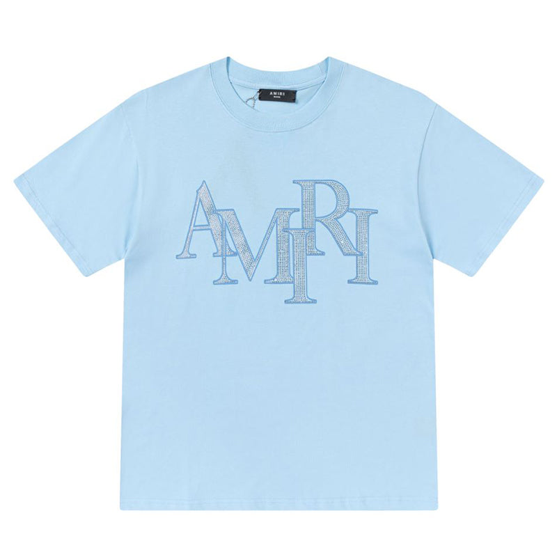 AMRI Letter Logo Print Cotton T-Shirt