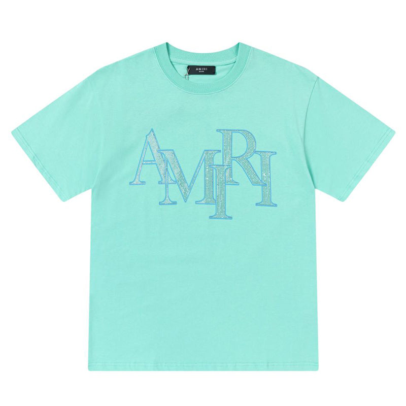 AMRI Letter Logo Print Cotton T-Shirt