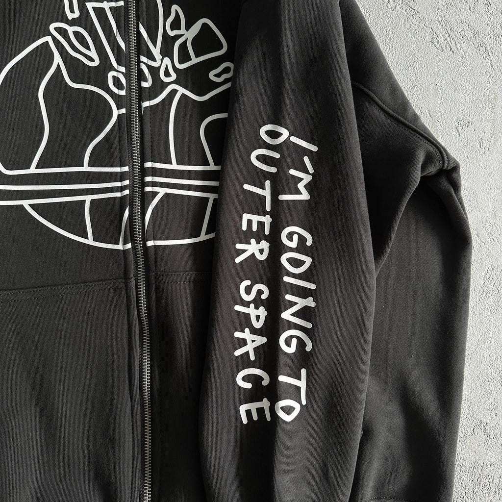 Broken P Zip Up Hoodie