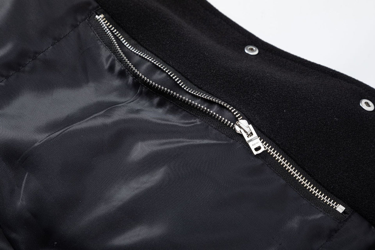 AMRI bone embroidered baseball jacket