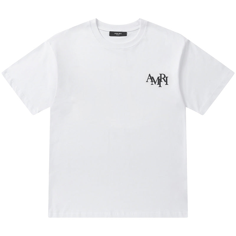 AMRI Crystal Embellished Champagne Logo T-Shirts