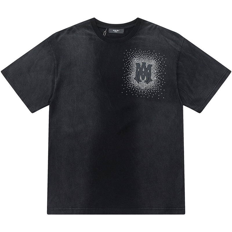 AMRI Alphabet star embellished glitter print T-shirts