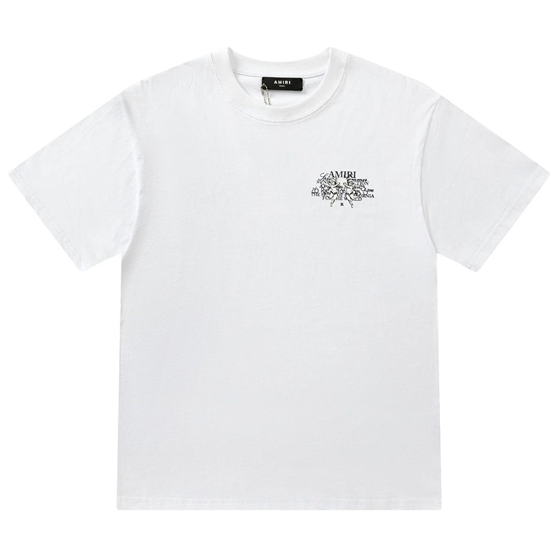 AMRI Crew Neck Unisex Street Style Plain Cotton T-Shirt