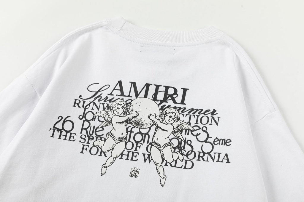 AMRI Crew Neck Unisex Street Style Plain Cotton T-Shirt