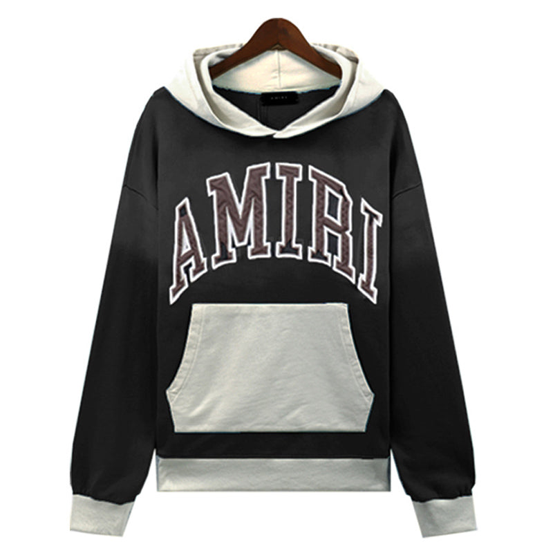 AMRI Logo-Appliqued Colour-Block Cotton-Jersey Hoodies