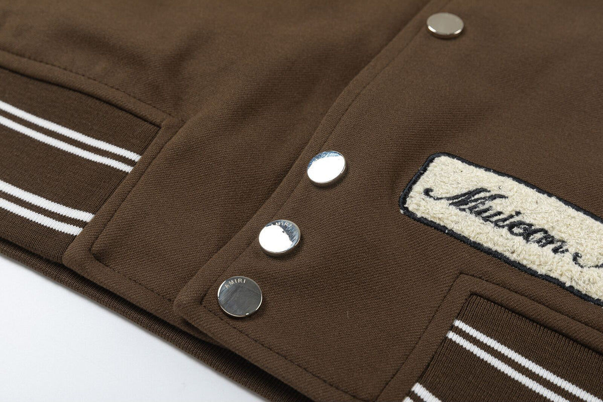 AMRI appliqué-logo Varsity Jackets