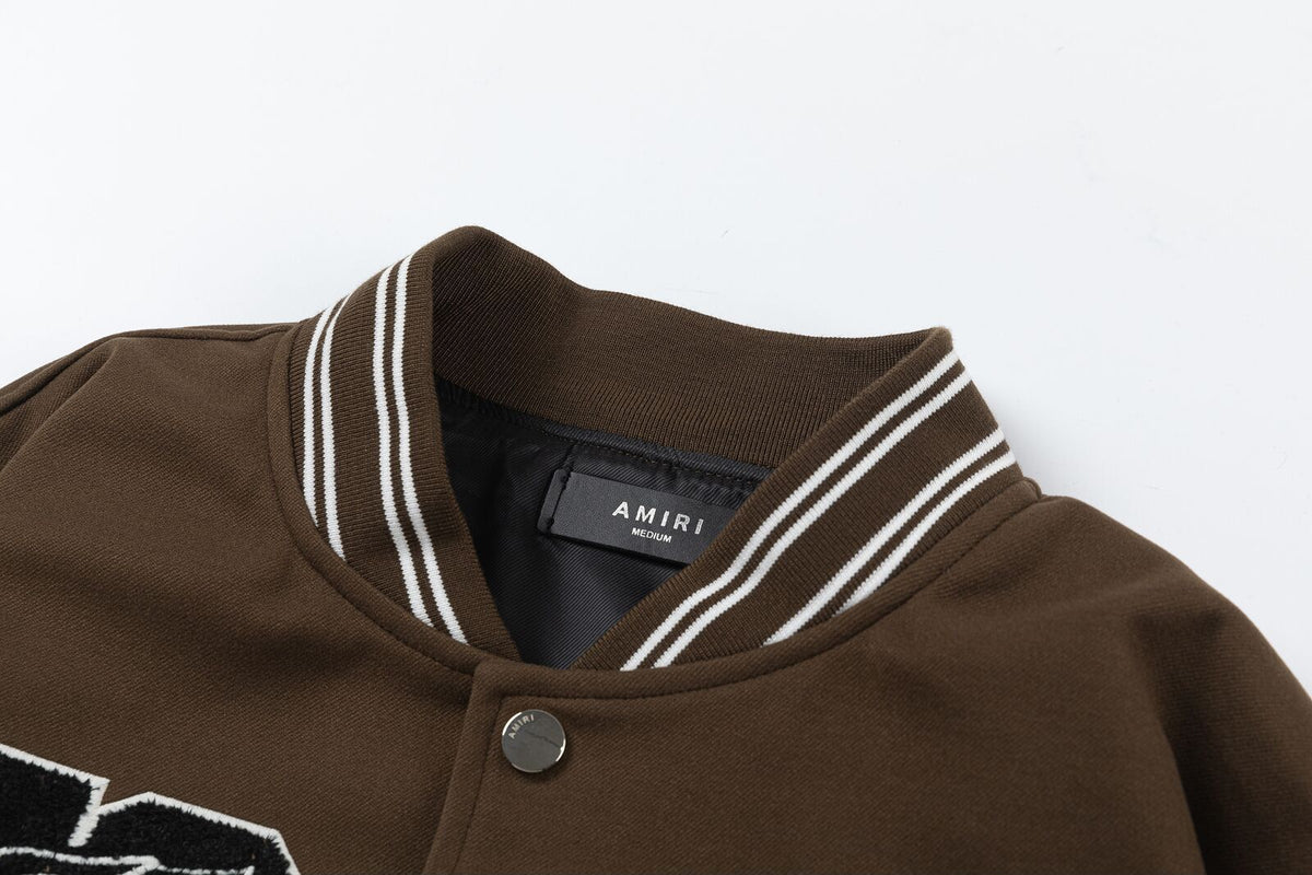 AMRI appliqué-logo Varsity Jackets