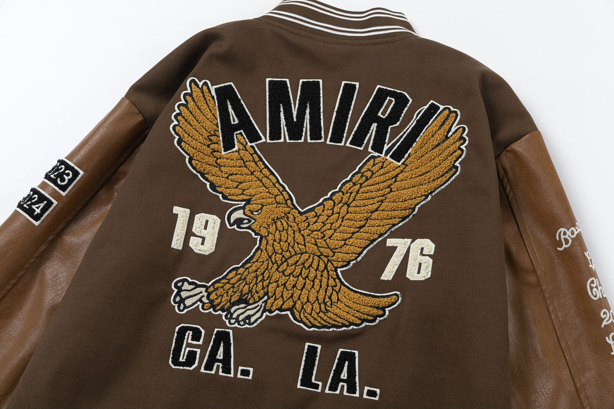 AMRI appliqué-logo Varsity Jackets