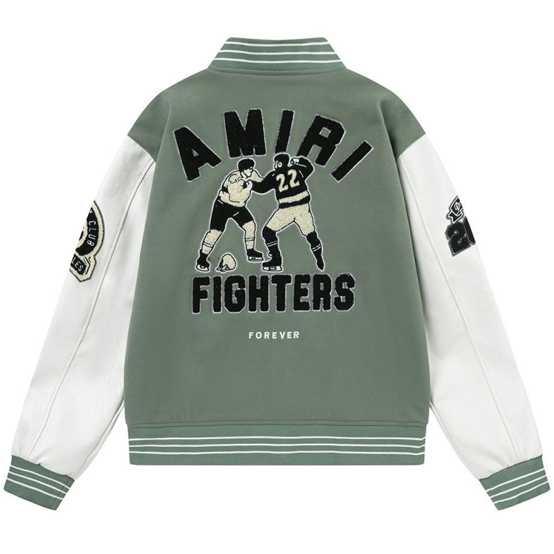 AMRl appliqué-logo Varsity Jackets