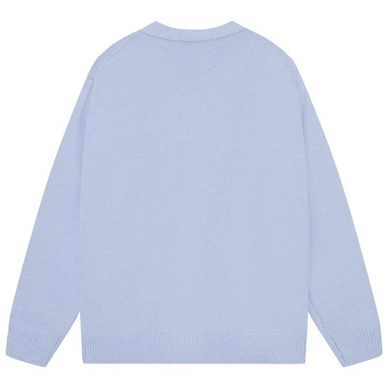 AMRI Cotton V-Neck Bones Cardigan