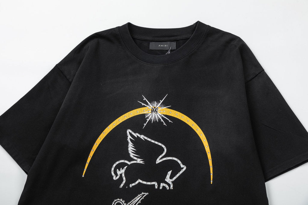 AMRI Crystal Pegasus Graphic T-Shirt