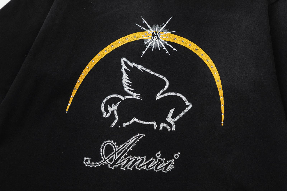 AMRI Crystal Pegasus Graphic T-Shirt