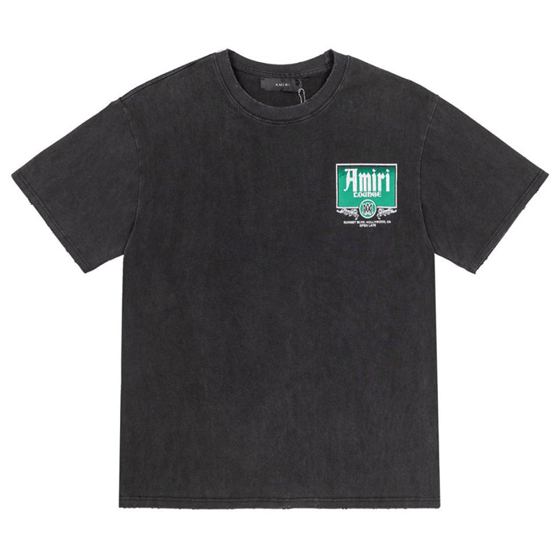 AMRI Lounge Crystal Embellished Cotton Graphic T-Shirt