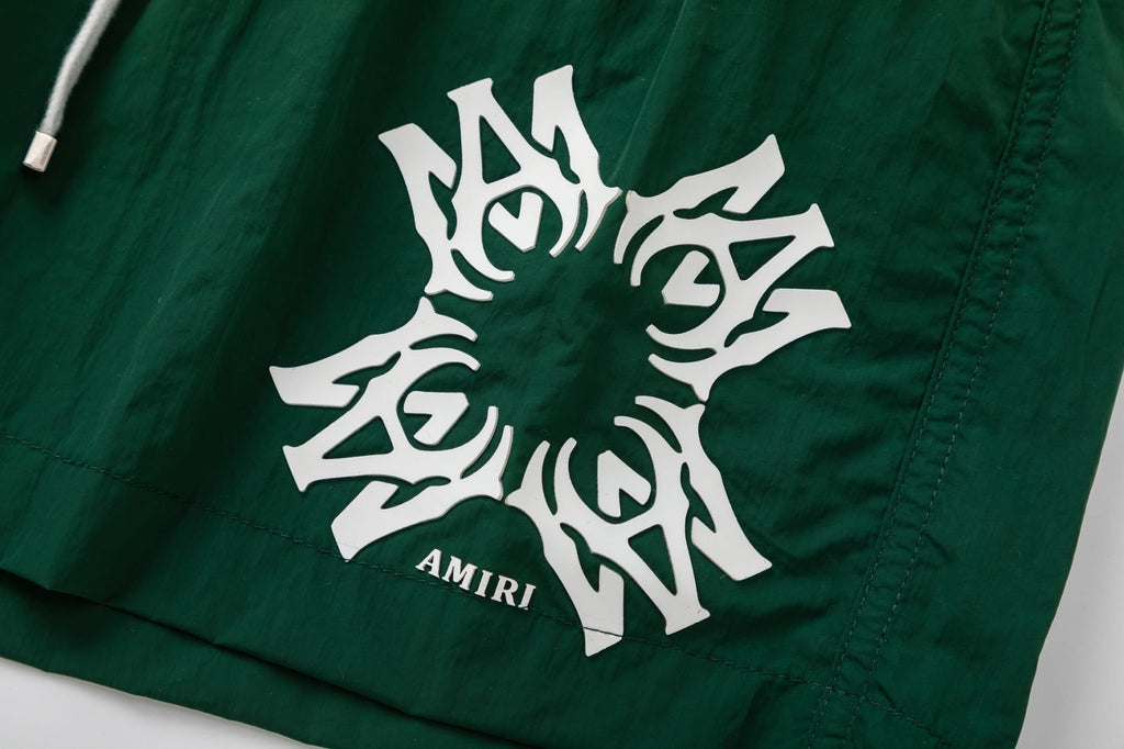 AMRI Straight-Leg Mid-Length Logo-Print Swim Shorts