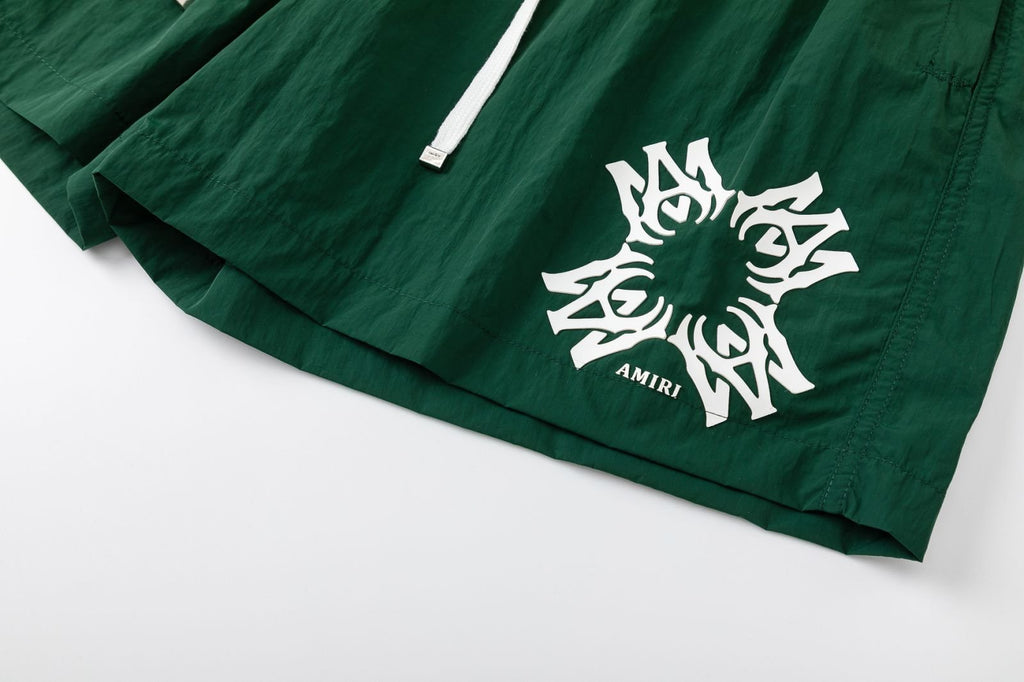 AMRI Straight-Leg Mid-Length Logo-Print Swim Shorts