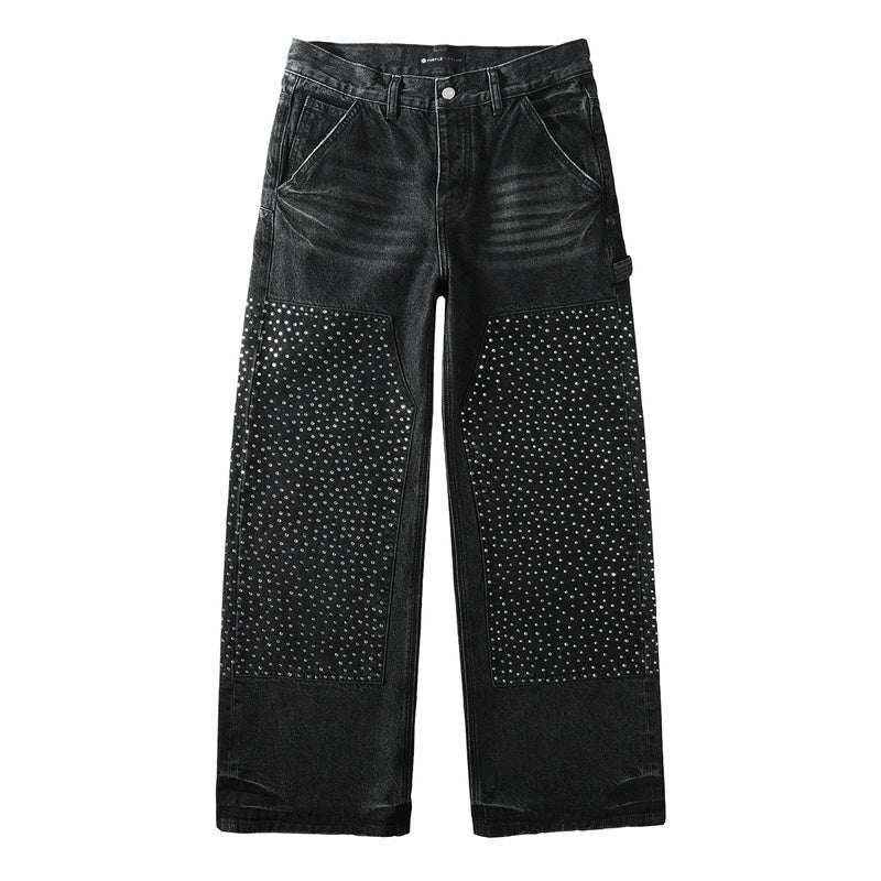 Purple Brand Crystal Diamond Jeans #104