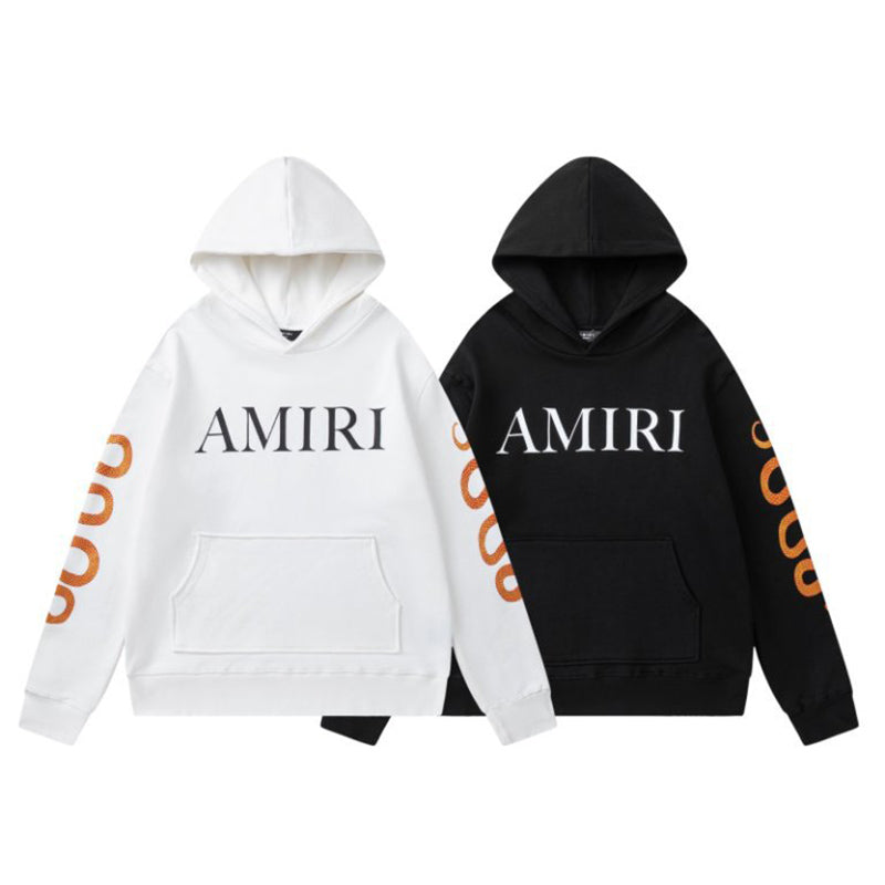 AMRl snake-print Hoodie
