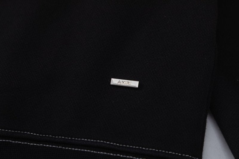 AMRI outline-pocket hoodie