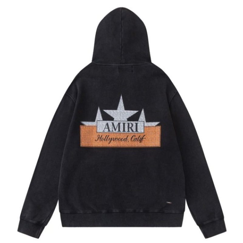 AMRI Vintage Crystal Star Hoodie