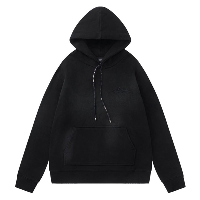 AMRI Bandana-Embellished Cotton Hoodies