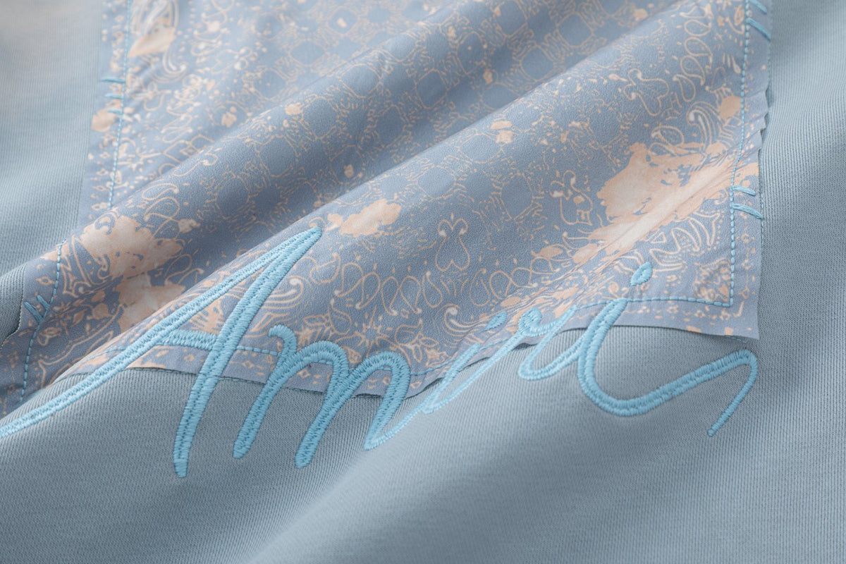 AMRI Bandana-Embellished Cotton Hoodies