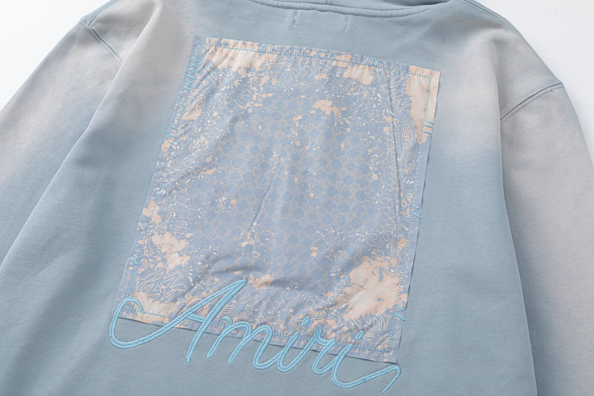 AMRI Bandana-Embellished Cotton Hoodies