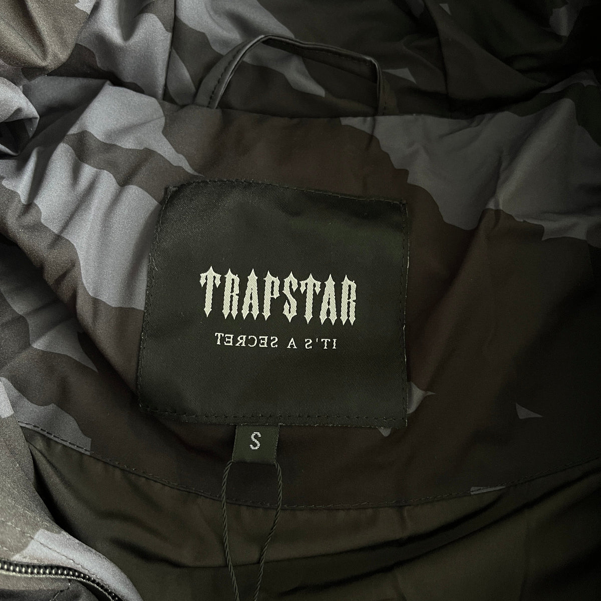 Trapstar Puffer Jacket Hyperdrive Technical Black Tiger Camo
