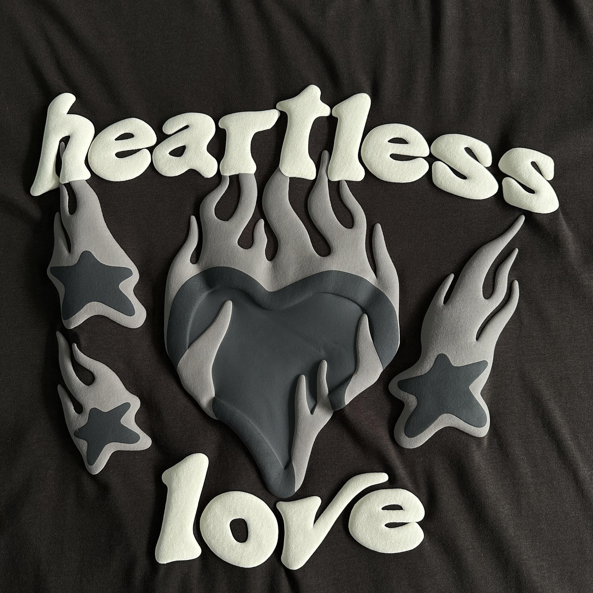 Broken P Heartess Love Tshirt-mocha