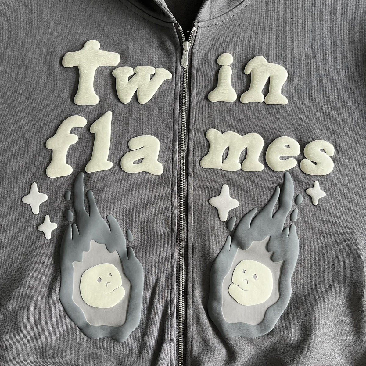 Broken P Twin Flames Zip Up Hoodie