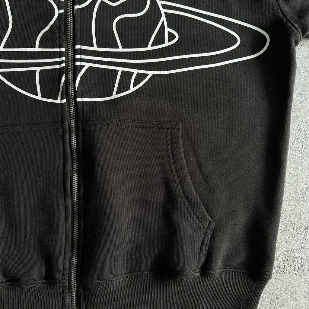 Broken P Zip Up Hoodie