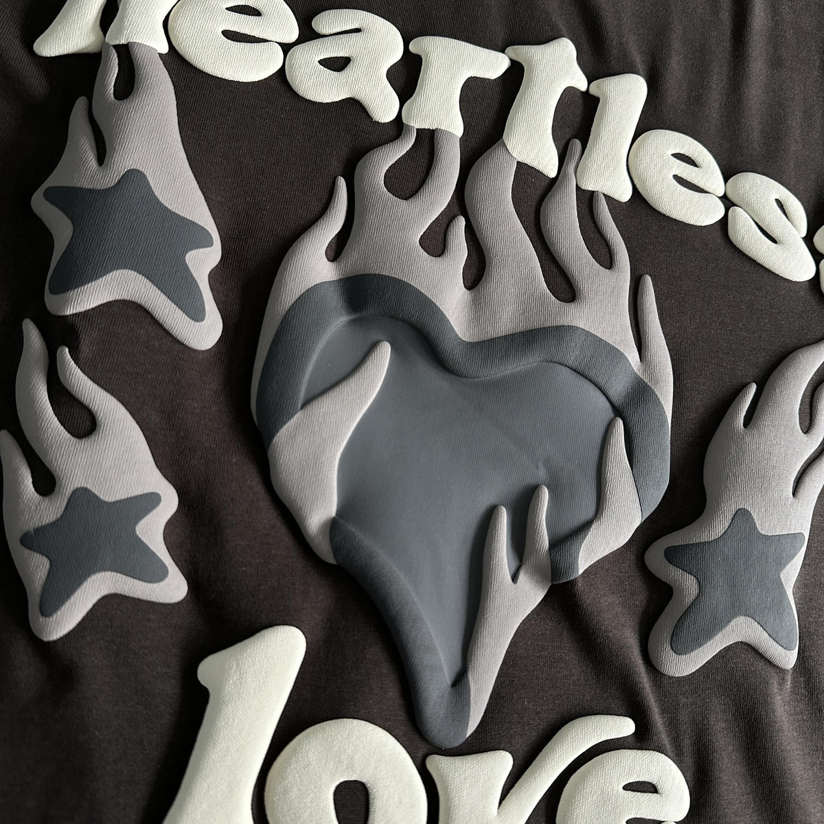 Broken P Heartess Love Tshirt-mocha
