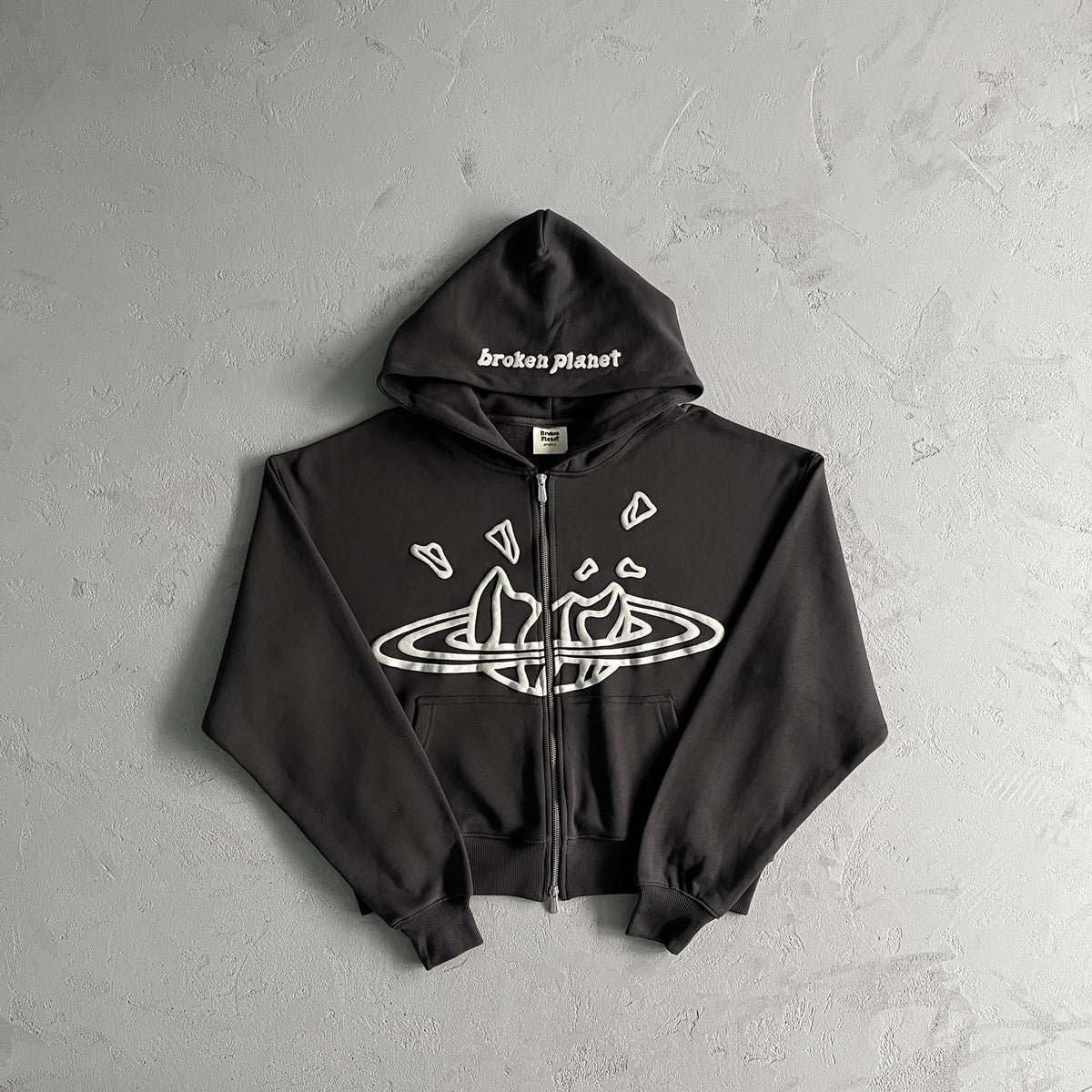 Broken P Double Zip Up Hoodie