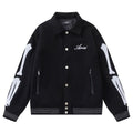 AMRI bone embroidered baseball jacket