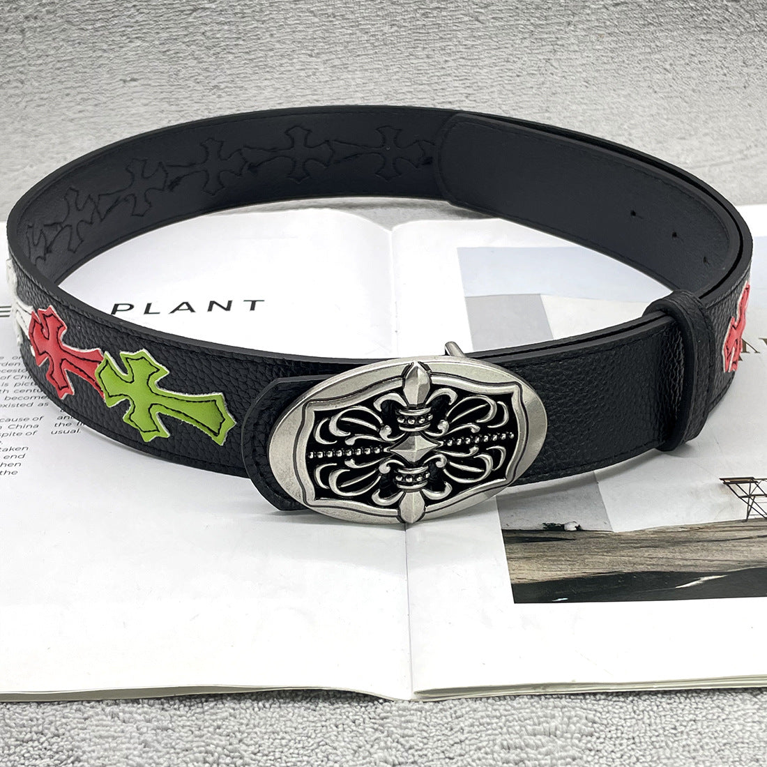 Chh Chrome Heart Belt Sacred Sword Cross Belt