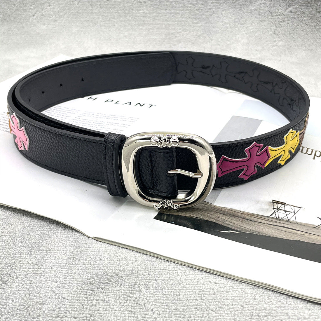 Chh Chrome Heart Belt Sacred Sword Cross Belt