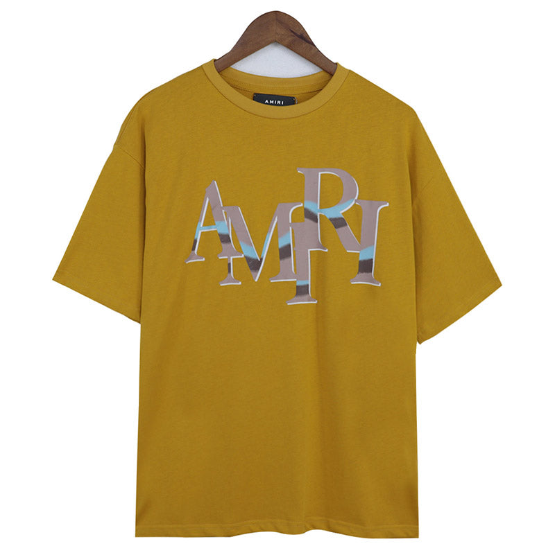 AMRI Staggered Logo-Print Cotton-Jersey T-Shirts
