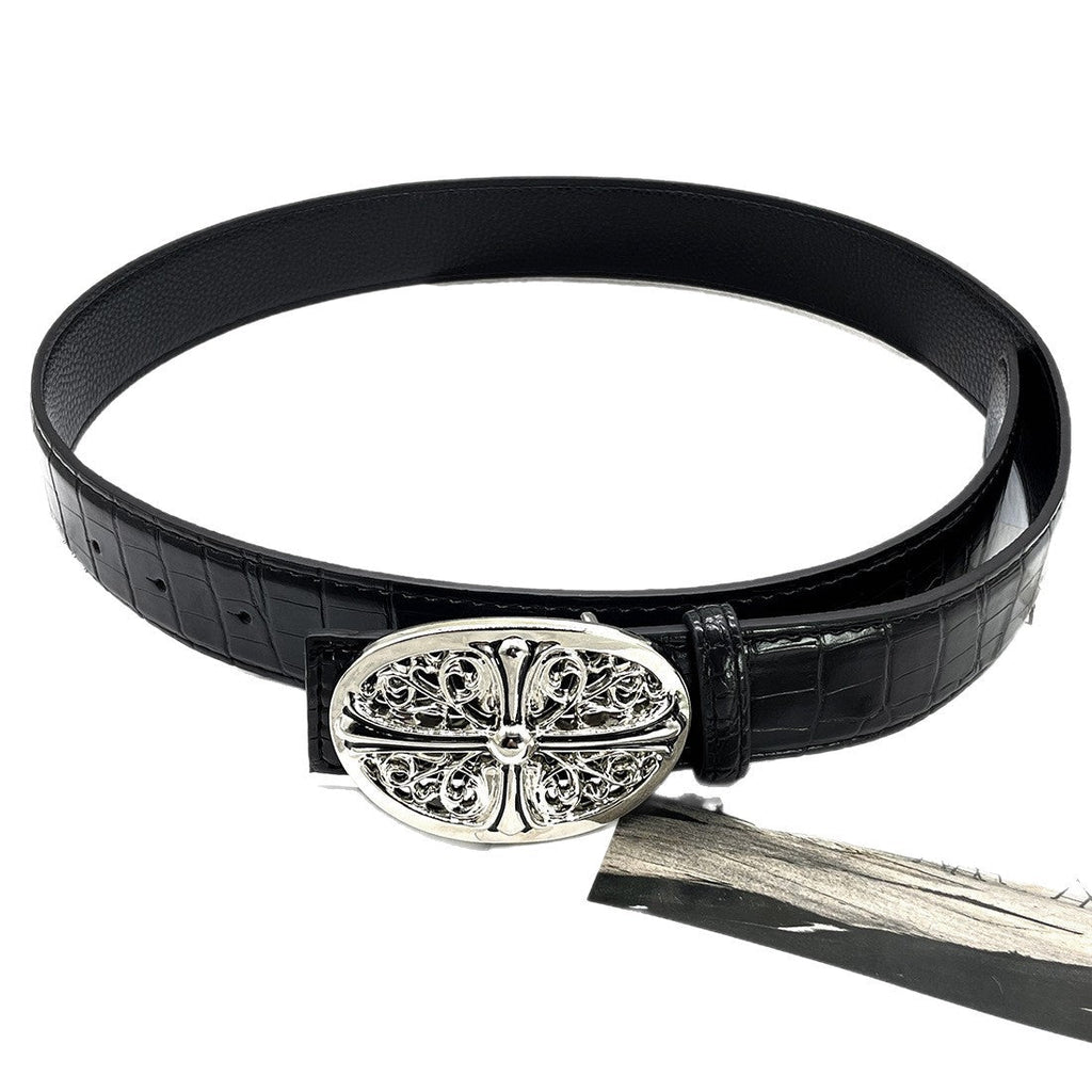 Chh Chrome Heart Belt CH Crocodile Cross