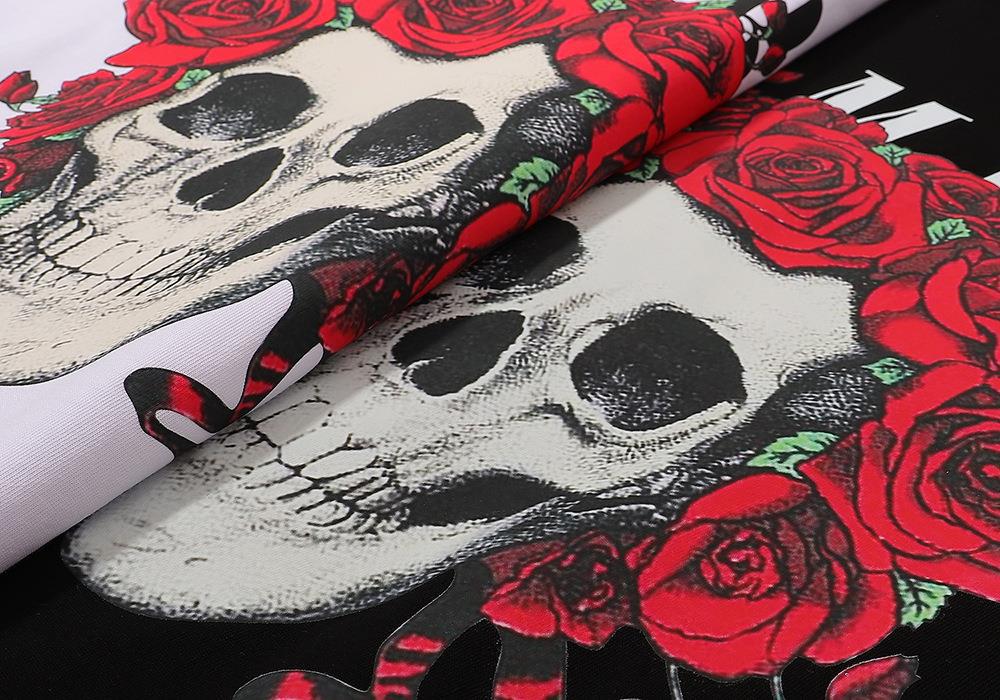 AMRI rose skull print T-Shirts