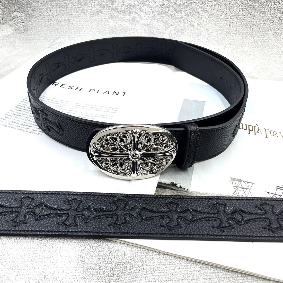 Chh Chrome Heart Belt Sacred Sword Cross Belt