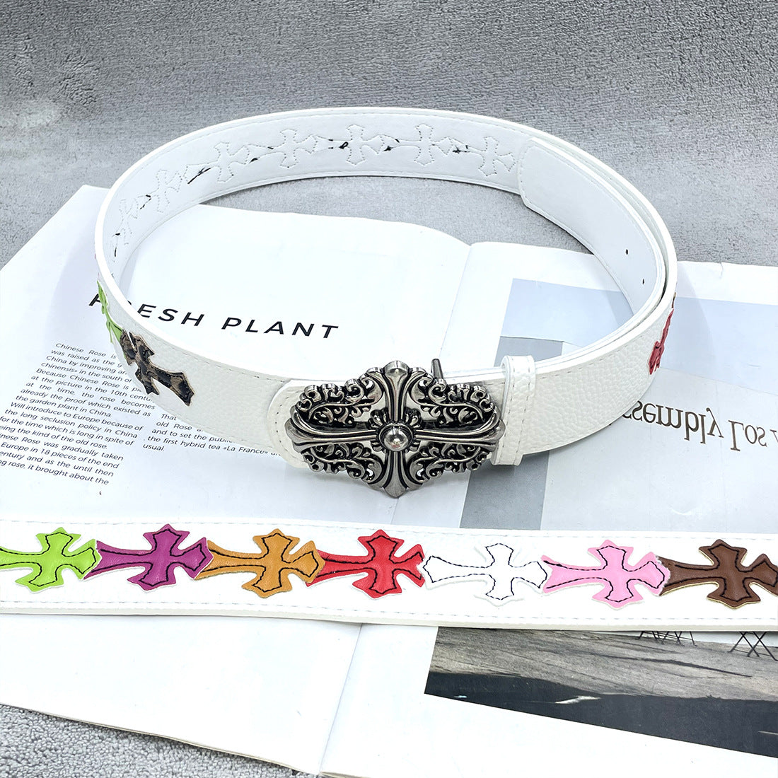 Chh Chrome Heart Belt Sacred Sword Cross Belt