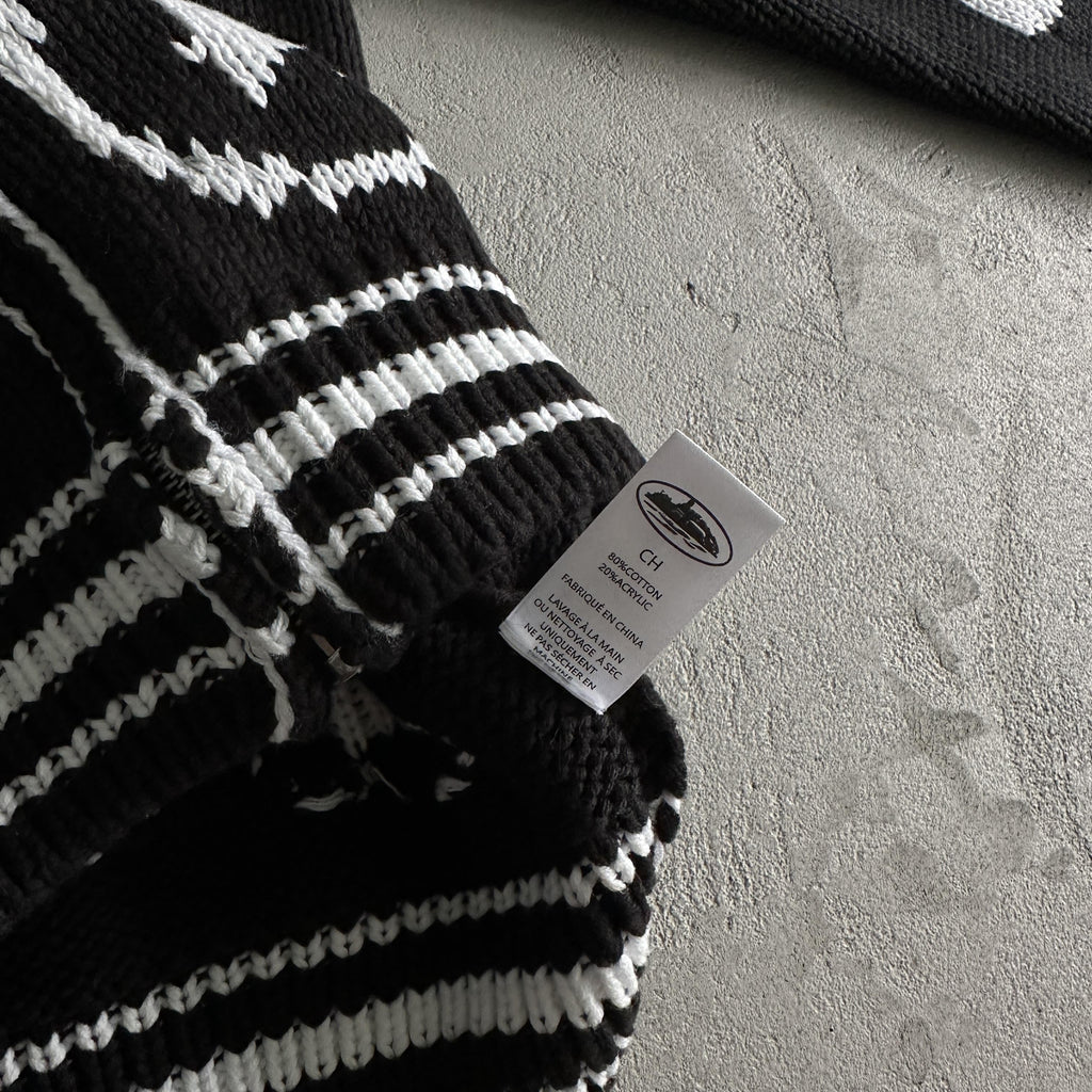 Corteiz heavy knit jacquard sweater