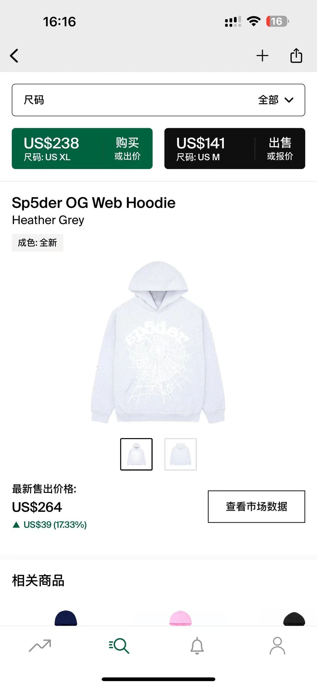 Sp5der Hoodie 1:1